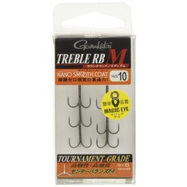 Gamakatsu Triple Hook Treble RB Medium Nano Smooth Coat No. 10 6pcs 68449