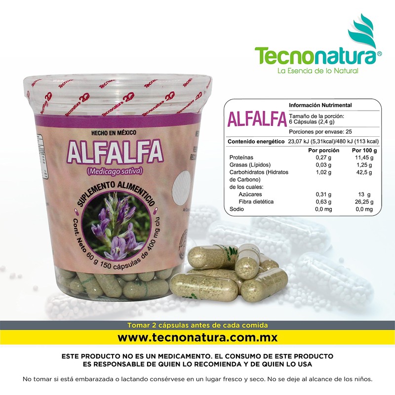 ALFALFA 150 CAPSULAS TECNONATURA