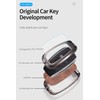 TECART key fob cover case with keychain,Zinc alloy key case,3/4