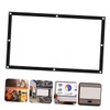 KONTONTY Portable Crease Projector Screen Foldable Movie Screen for Indoor