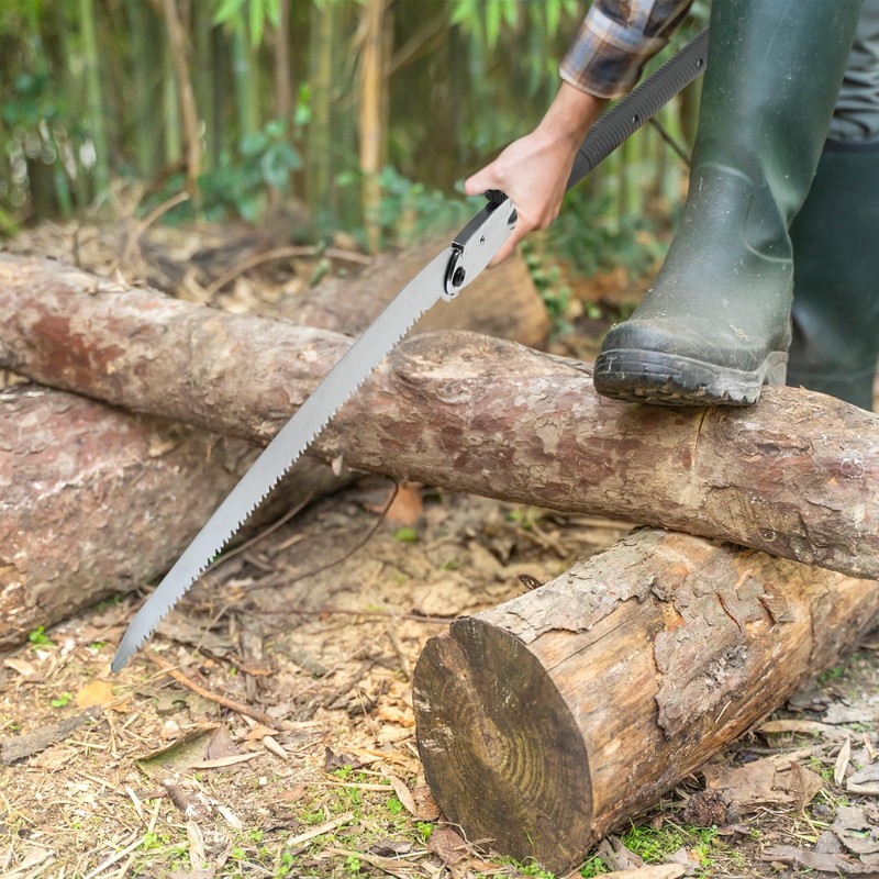 HUNKENR Hand Saw,Woodworking Tools Professional Folding Saw 500mm XXL Teeth