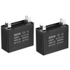 uxcell Ceiling Fan Capacitor CBB61 6uF 450V AC Double Insert