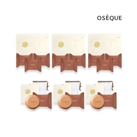 OhZek 오제끄 자연이 빚은 오색황토 시그니처 바 (비누 12장 + 거품망 3개) Ozeck Nature's Crafted Five-Color Yellow Clay Signature Bar (12 Soaps + 3 Net Bags)