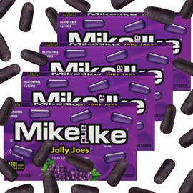 Mike and Ike Candy Jolly Joes Flavor, 4 Pack of Movie Theater Candy Boxes 4.25OZ Each, Ideal Mike and Ike Candy for Your Favorite Films, Perfect Theater Box Candy for Sharing with Friends