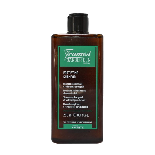 Framesi Barber Gen Fortifying Shampoo, 8.4 fl oz, Strengthening and Thickening Shampoo