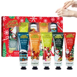 Fengyang Christmas Hand Cream Gift Set, Mini Hand Cream Women's Gift Set, Dry Cracked Hands Foot Moisturising Cream for Winter, Hand Lotion Mother's Day Christmas Birthday Gifts (Boxed)