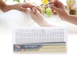 ZJchao Broca para uñas, 30 Piezas/Diamante Cut Broca para uñas Cutícula Piel Muerta Limpia para limas de uñas Herramientas de manicura