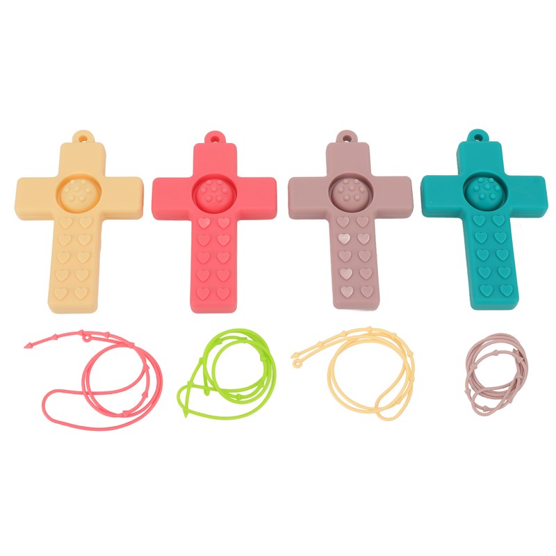 4Pcs Silicone Baby Teether Toy Infant Teething Relief Molar Soothe