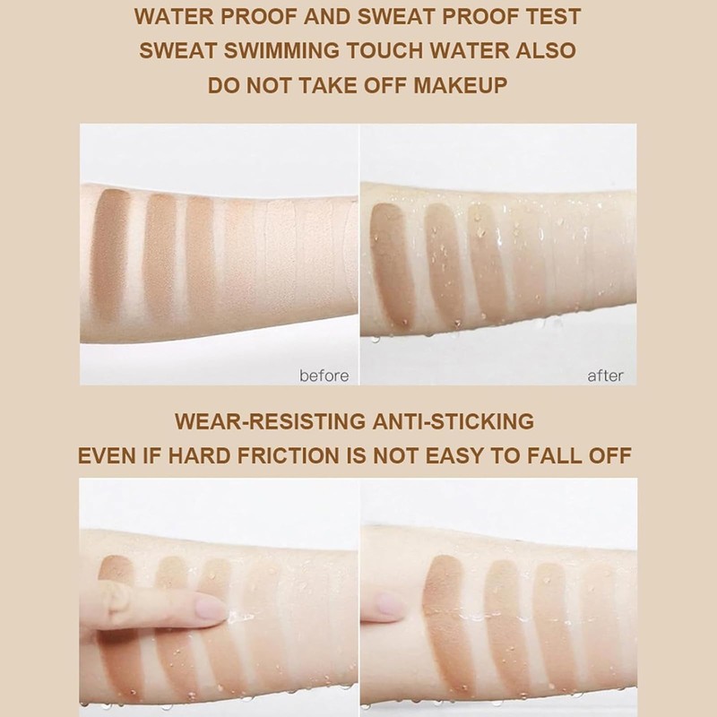 Tattoo Concealer Cream und 2PC Make-up-Schwämmchen für Finger, Tattoo Cover