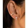 PRTGL Stud Earrings for Women - 14K Gold Plated Tiny