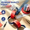 Red White Blue Paper Chain Strips, 300pcs 1 x 8