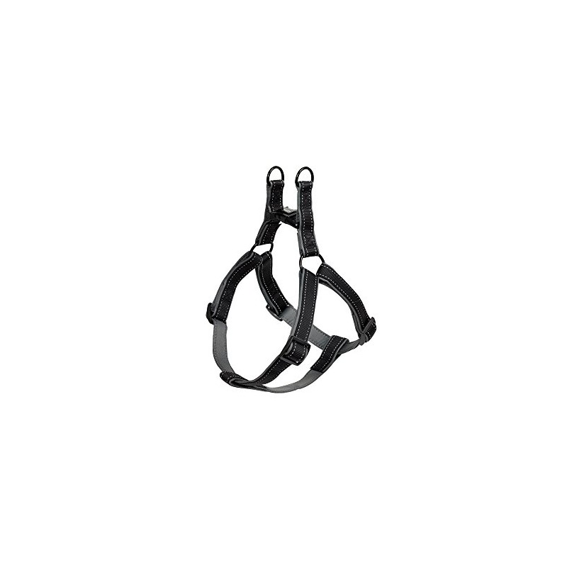 Nobby Classic Reflect Soft Harness, 50-72 cm, Black/Grey