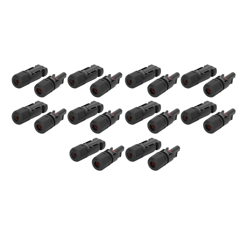 10 Sets Solar Panel Connector IP67 Waterproof Photovoltaic Cable Male