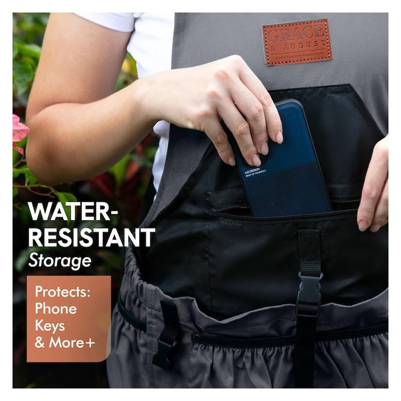 Grace and August Gardening Apron with Pockets for Women &