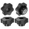 sourcing map 4pcs Star Knobs M10 Female Thread 48mm Head