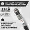 THE CIMPLE CO Coaxial Cable Connector, 10 PCS, RG6 Compression