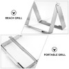 Angoily Stainless Steel Skewer and Grill Rack Set, Barbecue Skewer