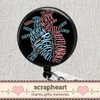 Anatomy of Heart Badge Reel, Anatomical Heart Badge Reel, Cardiology