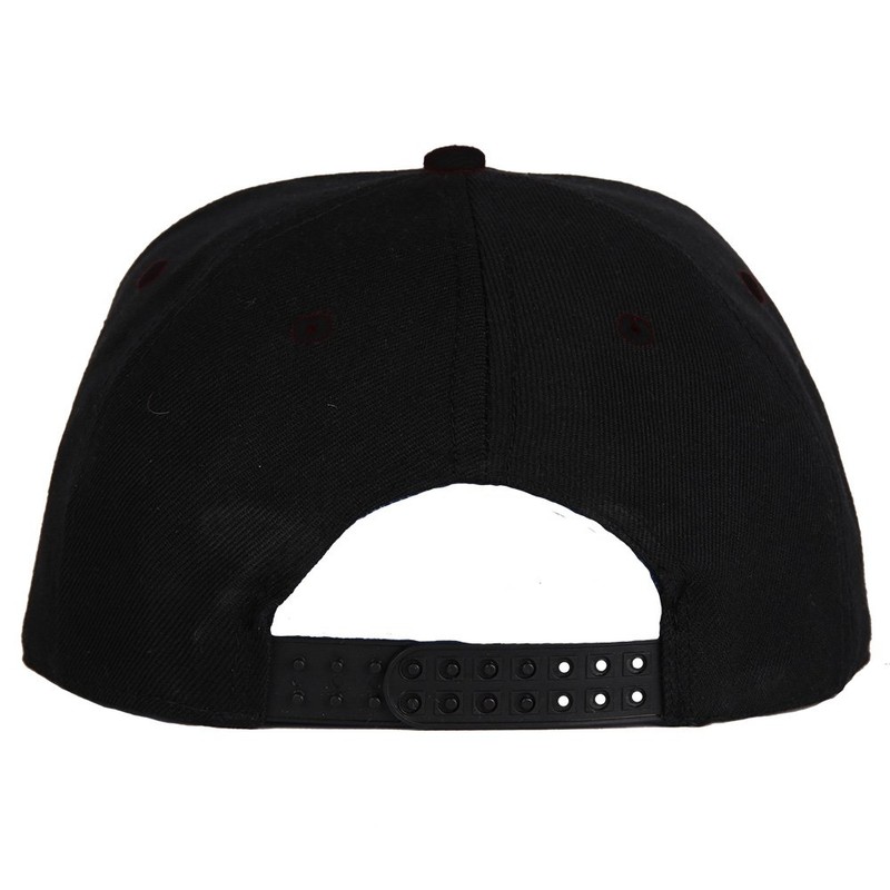 4sold Snapback Hat with Raised 3D Black Embroidery Letter Baseball