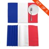 French Flag Printing Placemats for Dining Table Set of 6