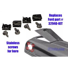 RT Bolts 1948-52 Ford 8N Tractor - Air Cleaner Funnel (4) Screws Bolts – Stainless