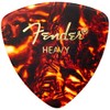 Fender Classic Celluloid Guitar Picks 346 Shape, Tortoise Shell, Heavy,