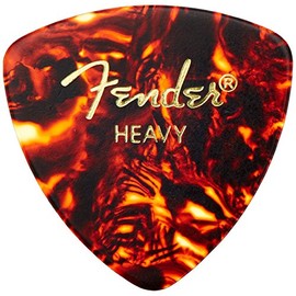 Fender Classic Celluloid Guitar Picks 346 Shape, Tortoise Shell, Heavy, 72-Pack