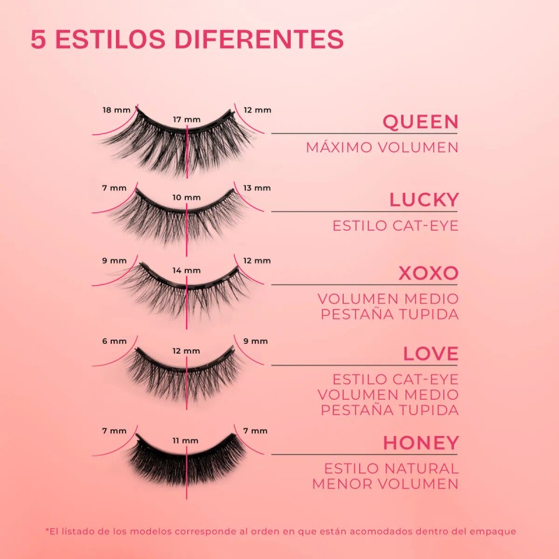 Kit De Pestañas Postizas 3d Magnéticas & Delineador De Ojos