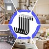 12 Pcs Ganchos de Puerta de Metal con Recubrimiento de