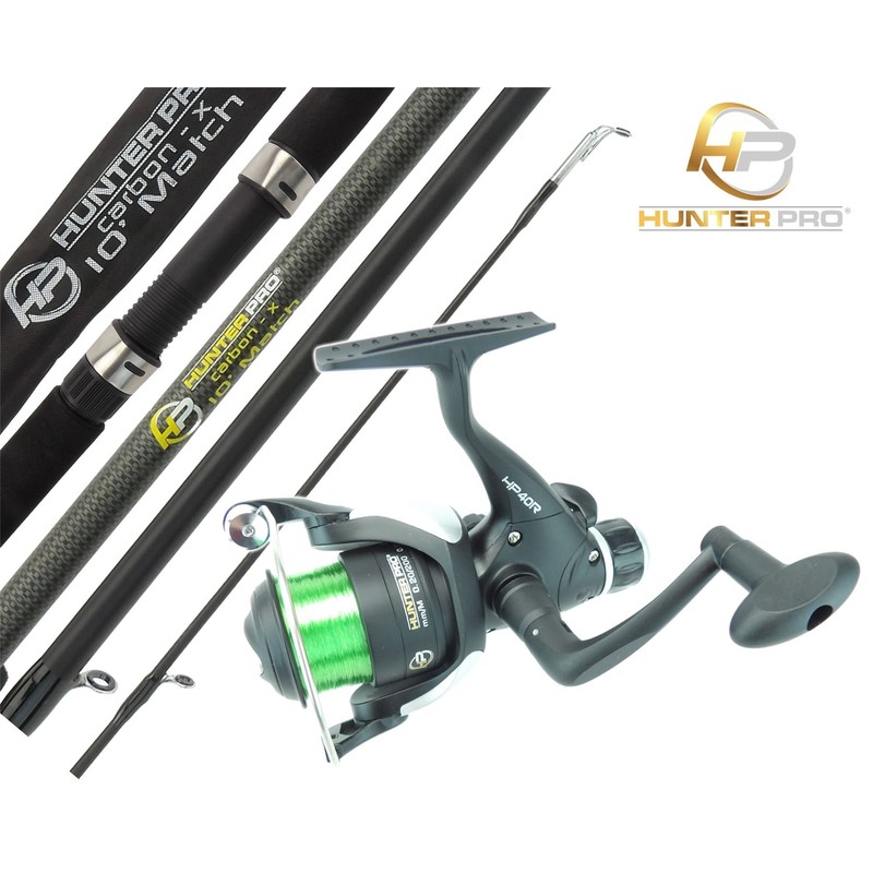 10ft Carbon Float Match Fishing Rod & Reel + 11ft