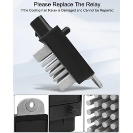 Engine Cooling Fan Relay Kit, Radiator Fan Relay Fit for Chrysler Town & Country Jeep Liberty Wrangler Dodge Caravan Replace 902-310 68023333AA 68041017AB Electric Cooling Fan Motor Relay