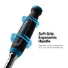 Capri Tools Fine 90-Tooth Ratchet Set, Ergonomic Soft Grip, 1/4,