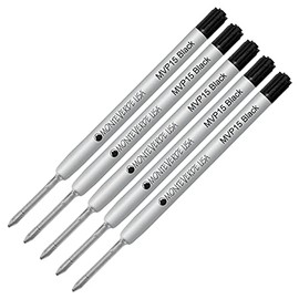 Lanier Combo Pack - 5 Pack - MonteverdeÂ® Soft Rollâ¢ Super Broad Ballpoint P15 Paste Ink Refill Compatible with Most ParkerÂ® Style Ballpoint Pens - Black (Super Broad Tip 1.4mm)