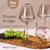 Physkoa Mocha Mousse Color Wine Glasses Set 6-18oz Long Stem