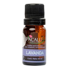 Aceite Esencial de Lavanda Pacalli 100% Puro Apto Difusor 10 ml