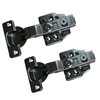 2 Pack Half Cover Hinge Gun Black, Suitable for Frameless