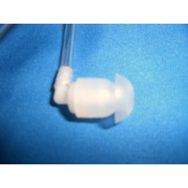 Dynamic Designs 2 x Pack Mushroom Ear Bud Tips for Acoustic Tube Headset with Elbow Attachment