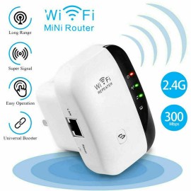 efunmodern NEW! WiFi Range Extender Internet Booster Wireless Signal Repeater
