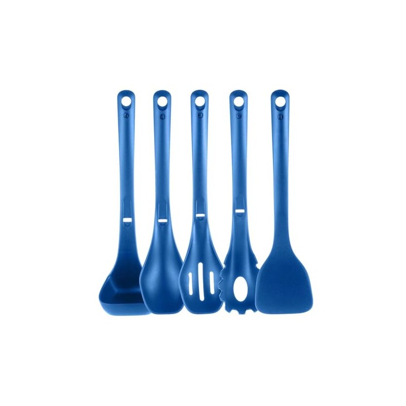NutriChef Kitchen Cooking Utensils Set - Includes Solid Spatula, Pasta