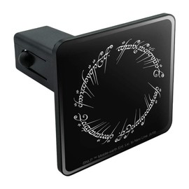 The Lord of The Rings Mordor Script Tow Trailer Hitch Cover Plug Insert
