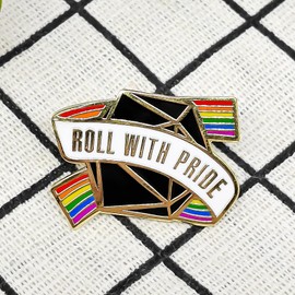 Roll with Pride Enamel Pin - Cooperation Series