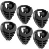 Frienda 6 Pieces Guitar Pick Holder Stick-on Pick Holder Black