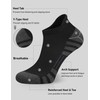 Airacker Airacker Ankle Athletic Running Socks Cushioned Breathable Low Cut