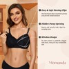 MOMANDA Women's Pumping Bra Hands Free Cute Lace Nursing Bras
