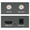HDSUNWSTD SDI to HDMI Video Mini Converter with Audio Embedder,SDI