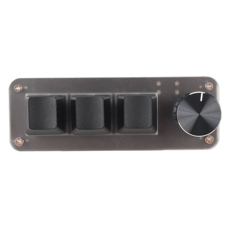 USB Mini 3 Key Keypad with Knob DIY Programmable Type