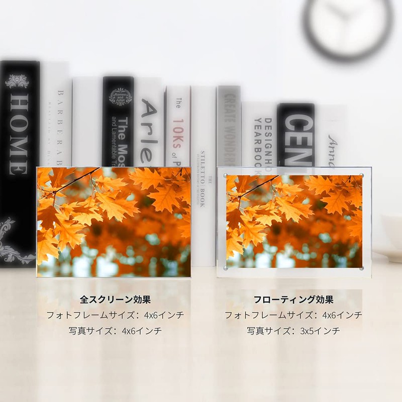 WeColor® Acrylic Photo Frame, Magnetic Frame, Double-Sided Transparent, Strong Magnet,