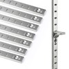 Bueyfolt 20 Sets 17 Inch Pilaster Shelf Brackets, Adjustable Mortise