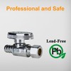 SUNGATOR 6-Piece Straight Stop Valves, 3/8" Compression X 1/2" PEX,