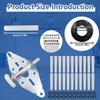 22pcs Garage Door Hinge Quiet Roller Sleeves and 22pcs Roller
